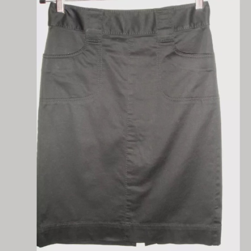 Banana Republic Black Cotton Pencil Skirt US 4
